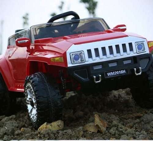 Детский электромобиль Джип 2016 EBLRS-2 Hummer, черный