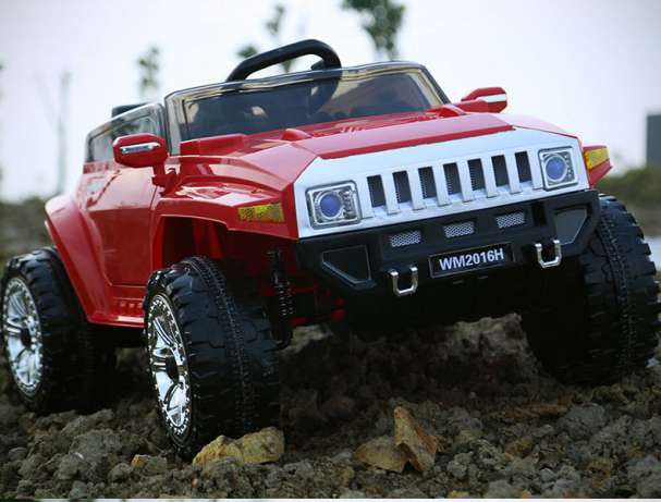 Детский электромобиль Джип 2016 EBLRS-2 Hummer, черный