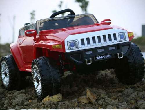 Детский электромобиль Джип 2016 EBLRS-2 Hummer, черный