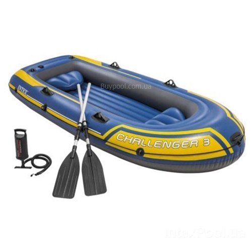 Трехместная надувная лодка Intex 68370